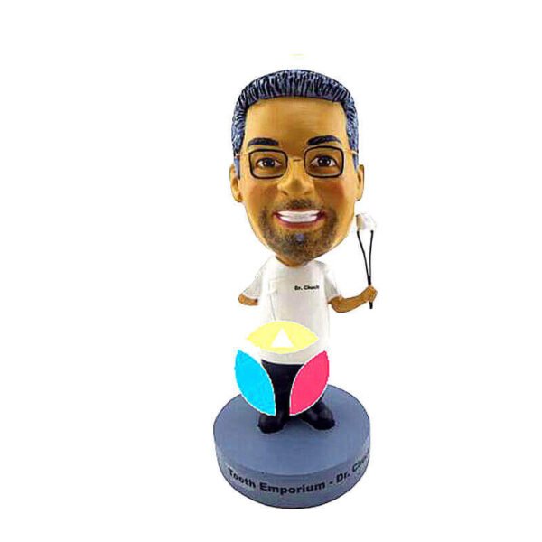 Custom Male Dentist With Tooth Bobbleheads