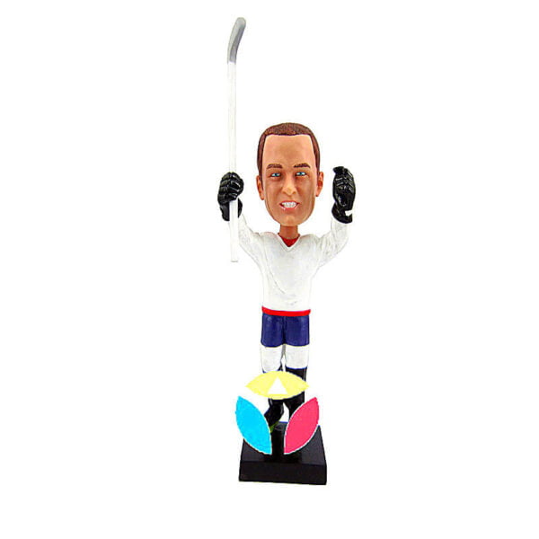 Hockey Player With Stick Bobbleheads