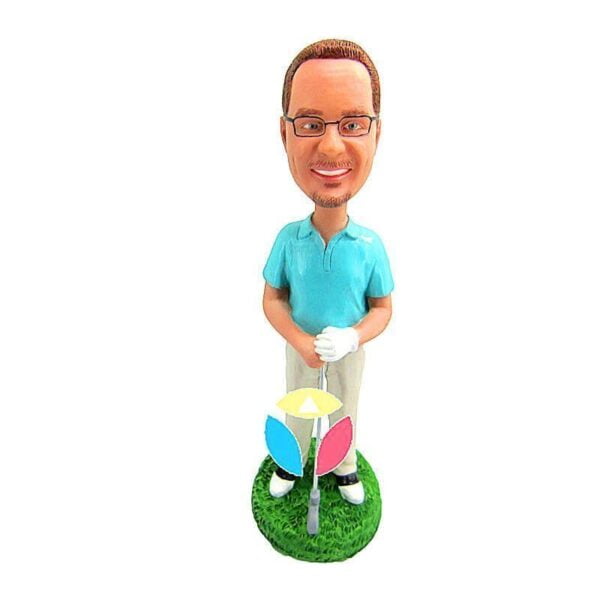 Male Golfer Custom Bobblehead