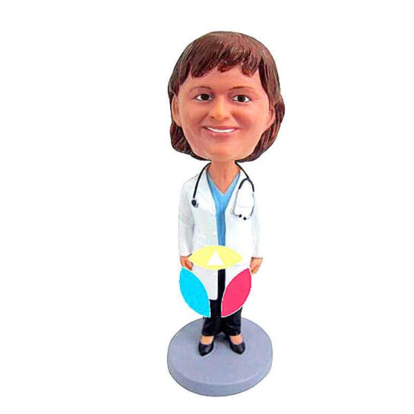 Physician Female Custom Bobblehead Doll