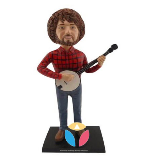 Rocking Banjo Man In Shirt Custom bobblehead