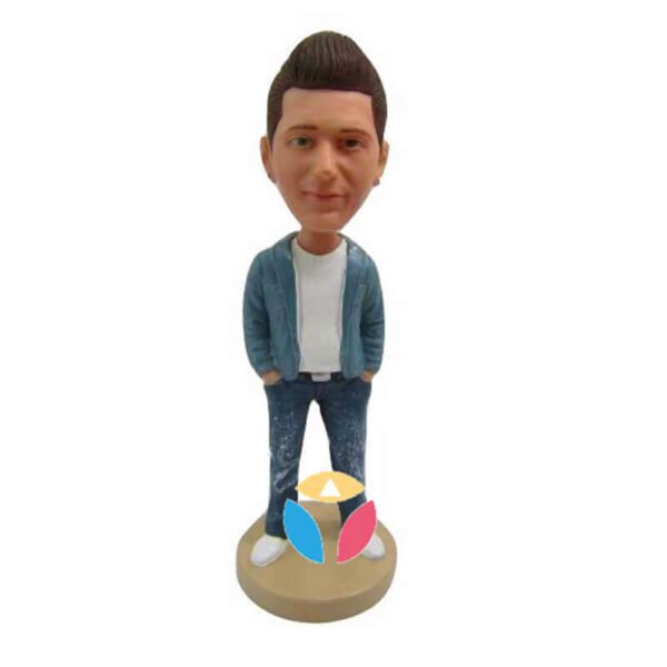 Open Shirt With Jeans Custom Bobbleheads