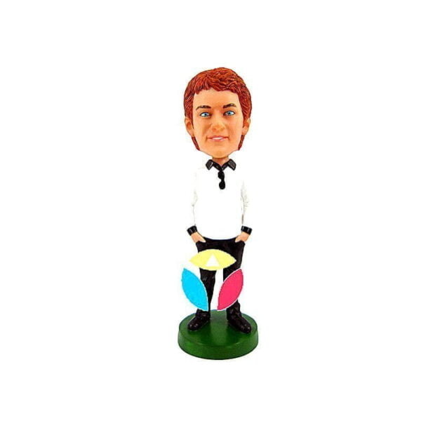 Personalized Casual Man in polo shirt Bobblehead