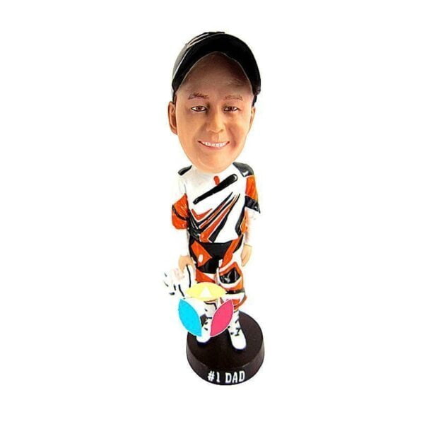 Personalized Racing Car Player Bobbleheads