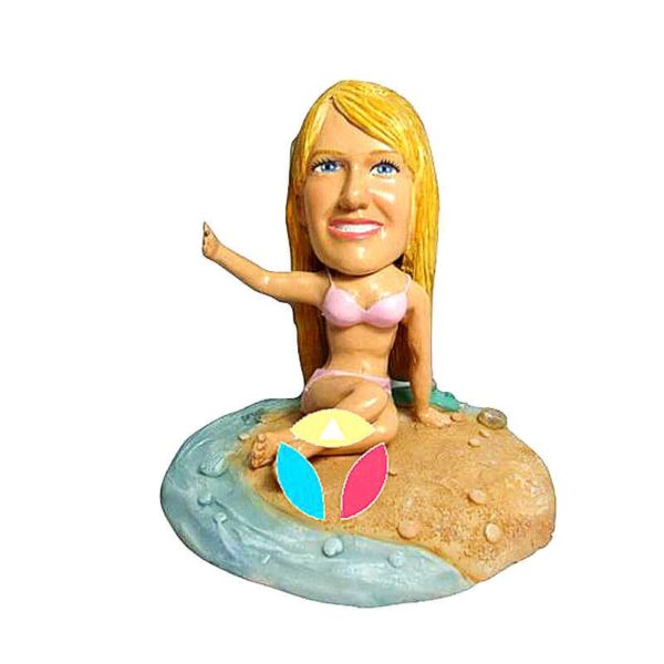 Sexy Post Bikini Woman Custom Bobblehead Doll