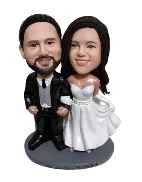 Personalised Wedding Couple Bobbleheads Doll