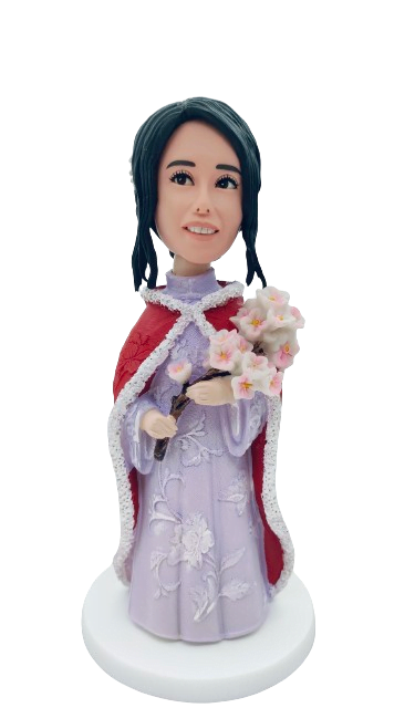 Chinese Traditional Cape Costume Custom Bobblehead