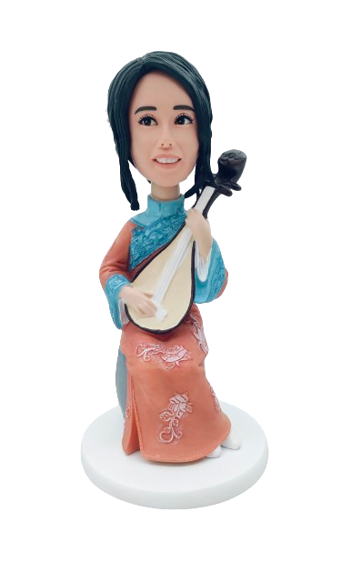 Chinese Traditional Costume Playing PiPa Custom Bobblehead